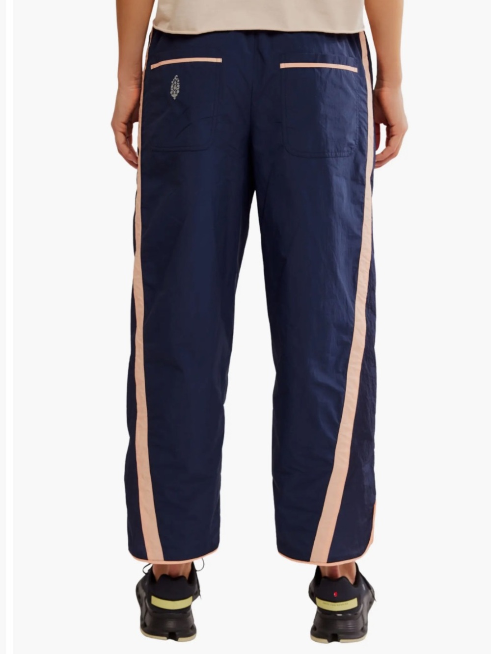 FP Movement Champ Is Here Navy/Pink Nylon Track Pants - Picture 4 of 11